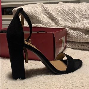 Black Heels worn once !!